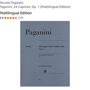 Paganini 24 Caprices for Violin Solo - Multilingual Edition